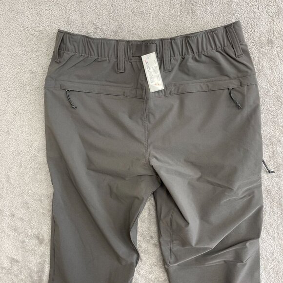 NEW LANDS' END Cargo Men's 32 Outrigger Hiking Outdoor Pants Gray Raw hem - Picture 6 of 10